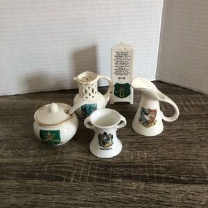 Antique Ceramic Crestware Miniature Souvenirs